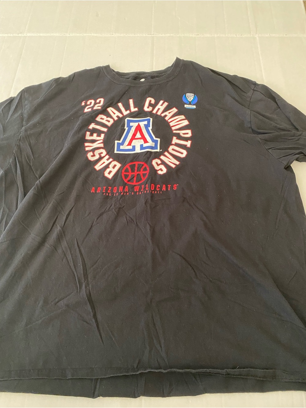 Fanatics Black Arizona Wildcats '22 Basketball Champions Tee Size 3XL